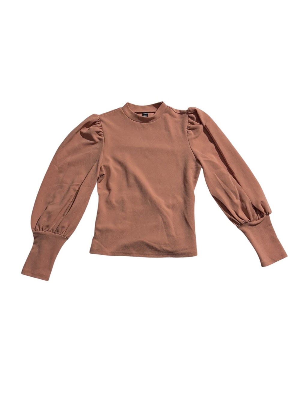 SHEIN Mauve Puff Sleeve Long Sleeve Top